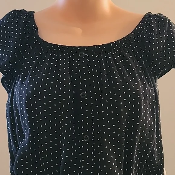 Justify black polka dot Dress size medium - Picture 2 of 7